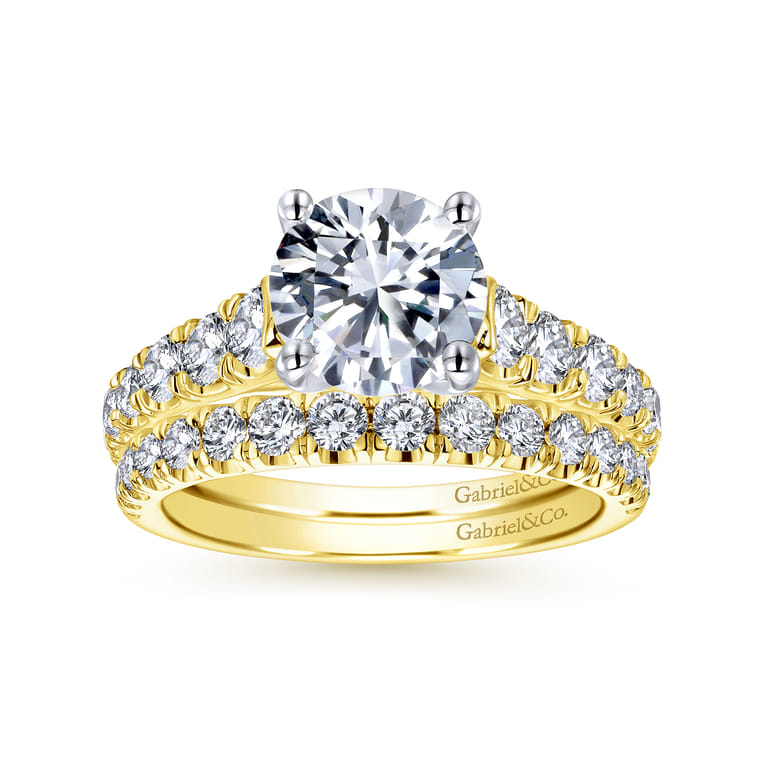 14K Yellow Gold  Matching Wedding Band - 0.43 ct - Shot 4