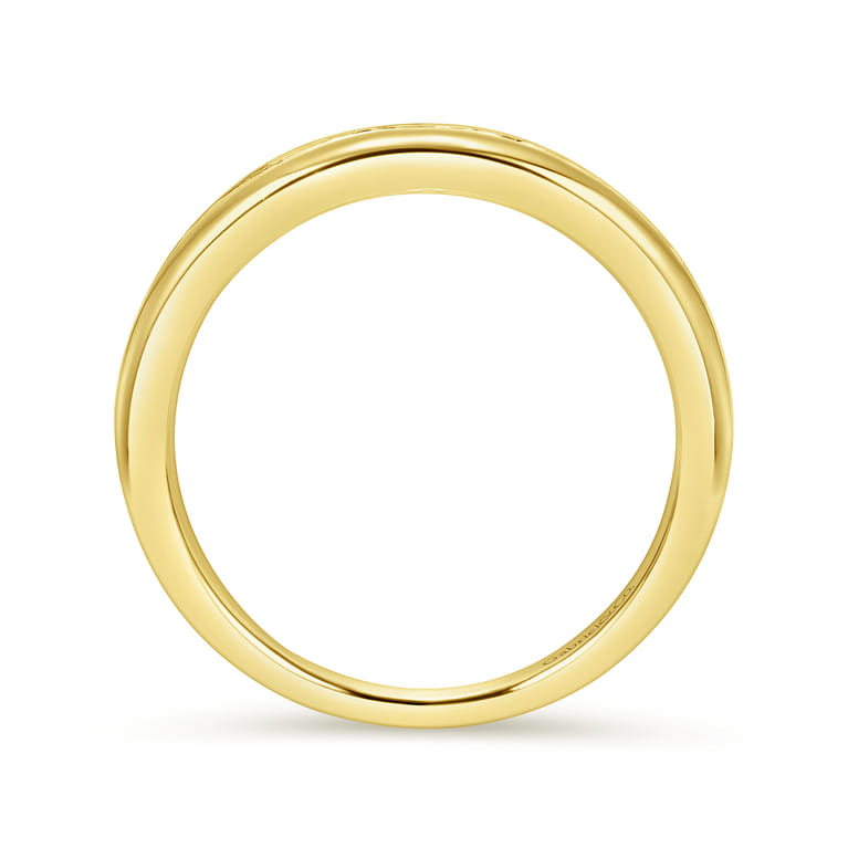 14K Yellow Gold  Matching Wedding Band - 0.16 ct - Shot 2