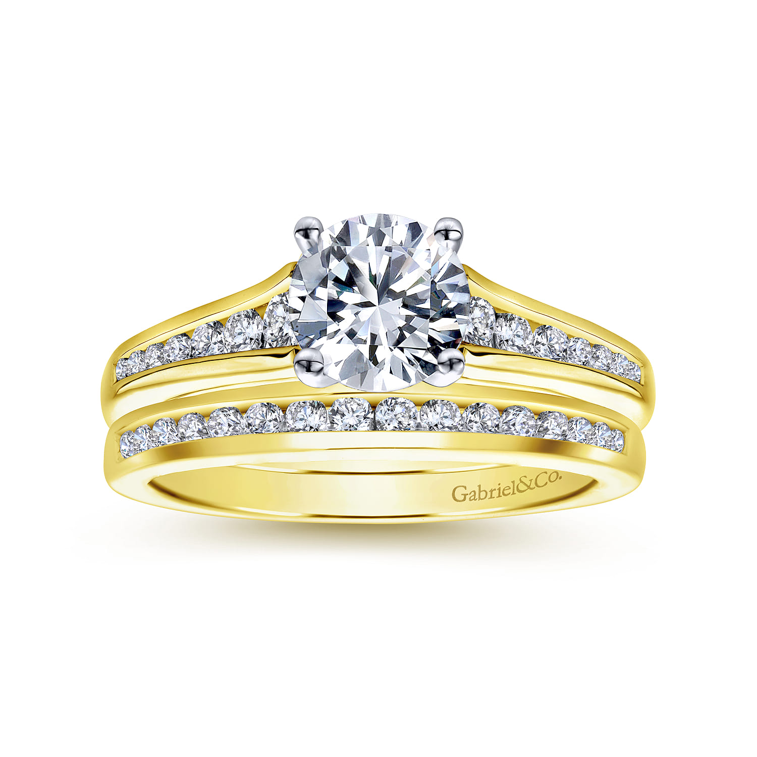 14K Yellow Gold  Matching Wedding Band - 0.16 ct - Shot 4