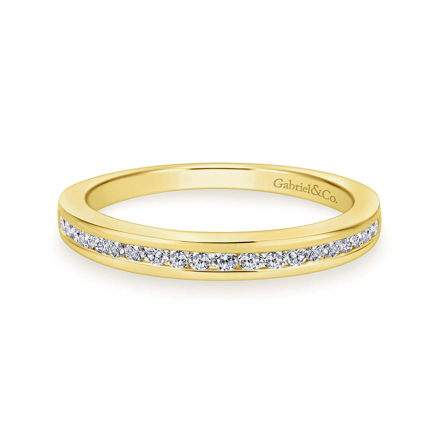 14K Yellow Gold  Matching Wedding Band - 0.25 ct - Shot 1