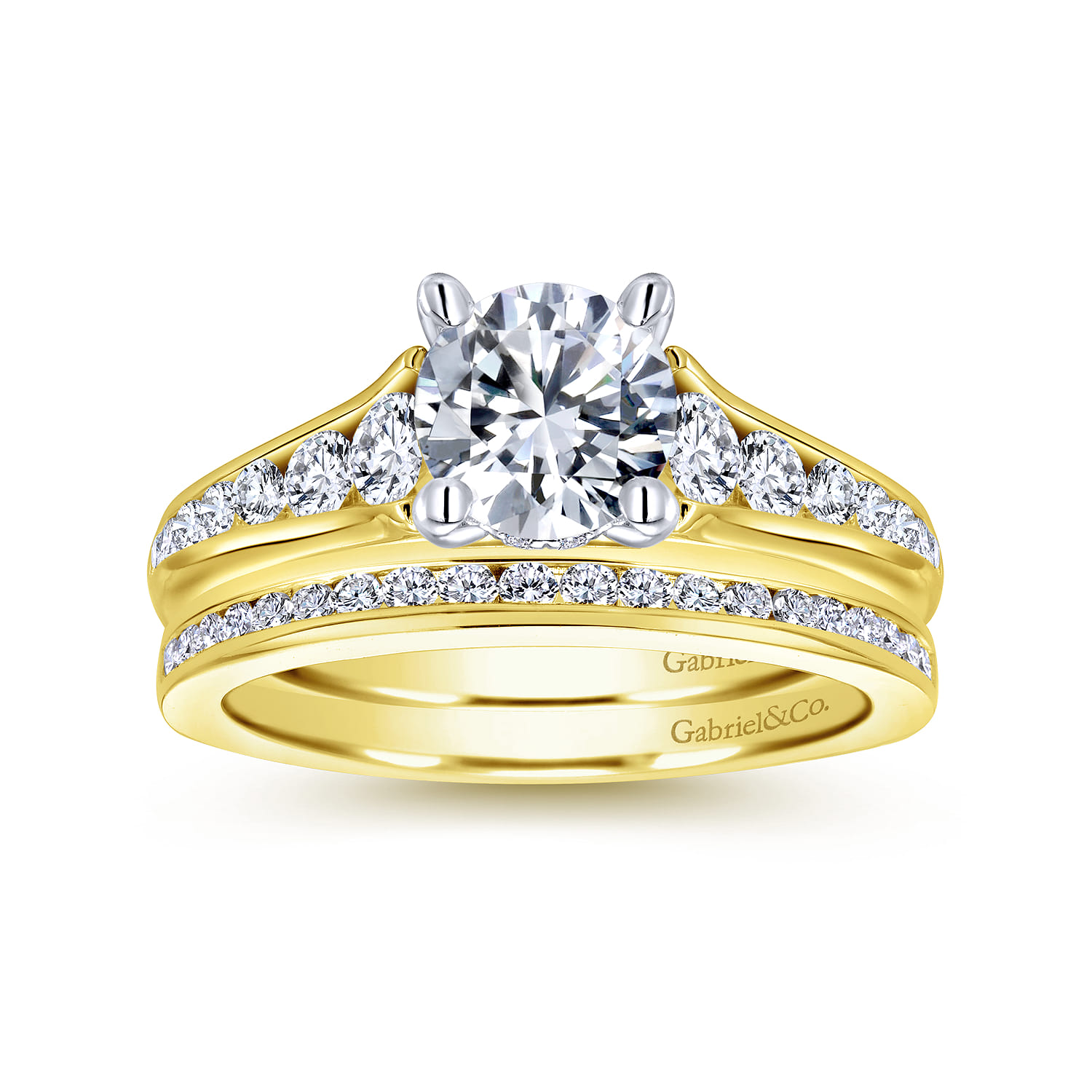 14K Yellow Gold  Matching Wedding Band - 0.25 ct - Shot 4