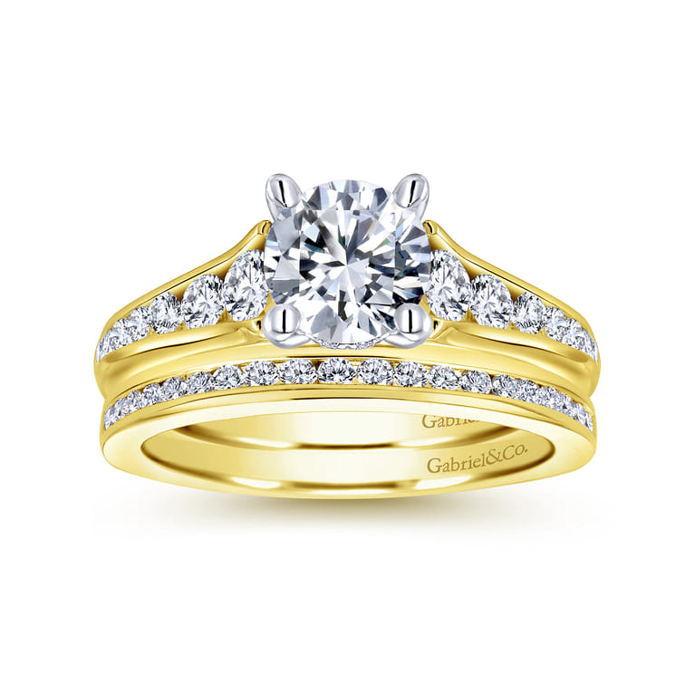 14K Yellow Gold  Matching Wedding Band - 0.25 ct - Shot 4