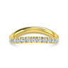 14K Yellow Gold Matching Wedding Band - 0.57 ct