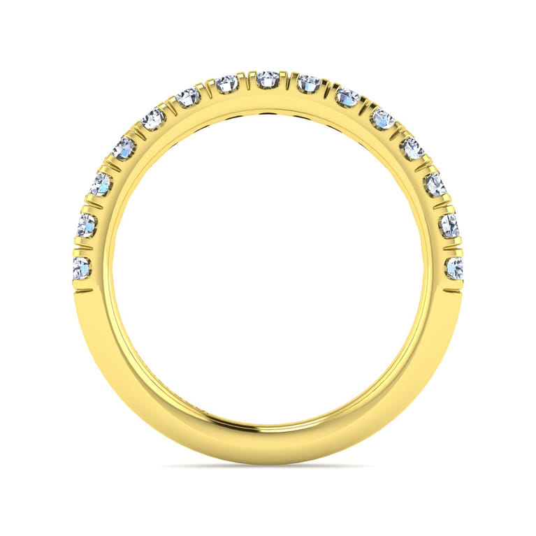 14K Yellow Gold Matching Wedding Band - 0.57 ct - Shot 2