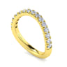 14K Yellow Gold Matching Wedding Band - 0.57 ct
