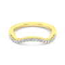 14K Yellow Gold Matching Wedding Band - 0.21 ct