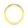 14K Yellow Gold Matching Wedding Band - 0.21 ct