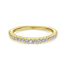 14K Yellow Gold Matching Wedding Band - 0.27 ct