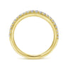 14K Yellow Gold Matching Wedding Band - 0.27 ct