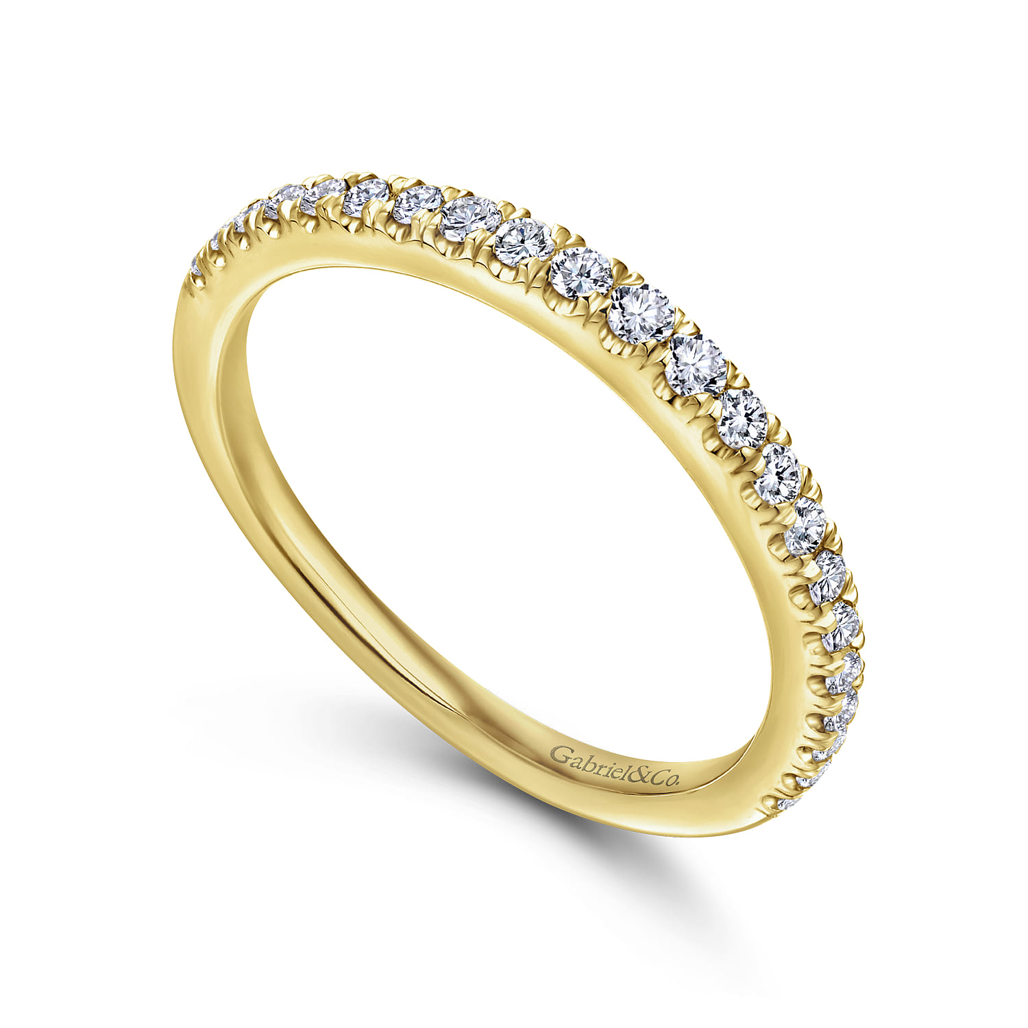 14K Yellow Gold Matching Wedding Band - 0.27 ct - Shot 3