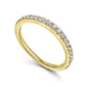 14K Yellow Gold Matching Wedding Band - 0.27 ct
