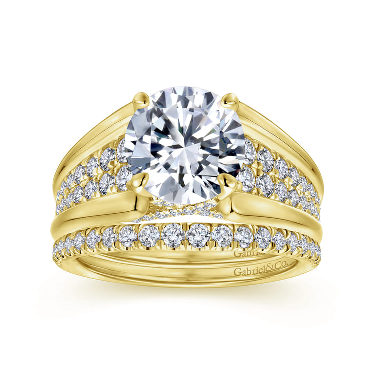 14K Yellow Gold Matching Wedding Band - 0.27 ct - Shot 4