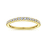 14K Yellow Gold Matching Wedding Band - 0.27 ct