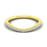 14K Yellow Gold Matching Wedding Band - 0.19 ct