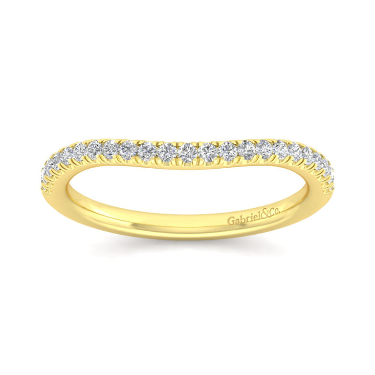 14K Yellow Gold Matching Wedding Band - 0.19 ct - Shot 4