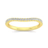 14K Yellow Gold Matching Wedding Band - 0.19 ct