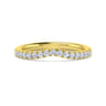 14K Yellow Gold Matching Wedding Band - 0.3 ct