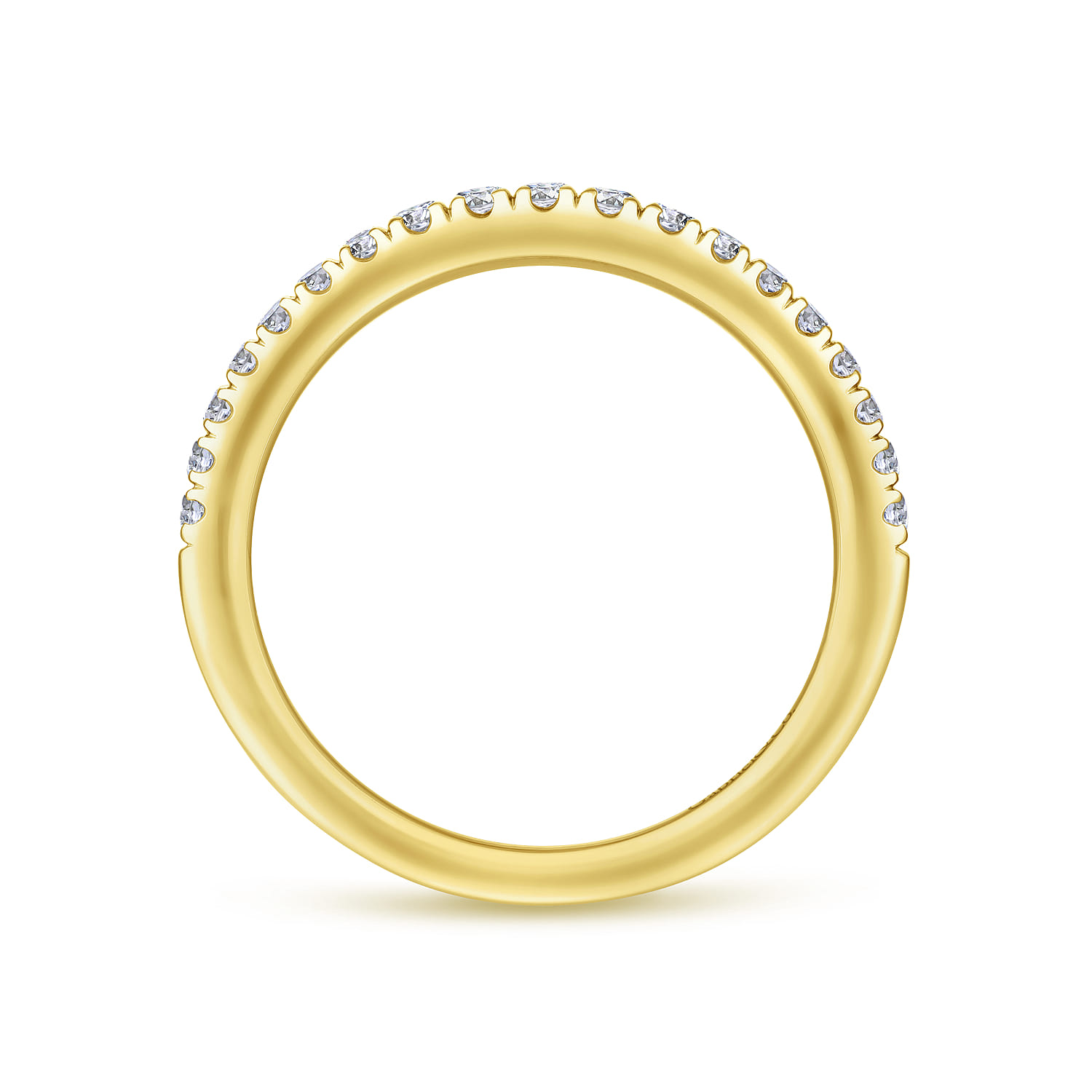 14K Yellow Gold Matching Wedding Band - 0.26 ct - Shot 2