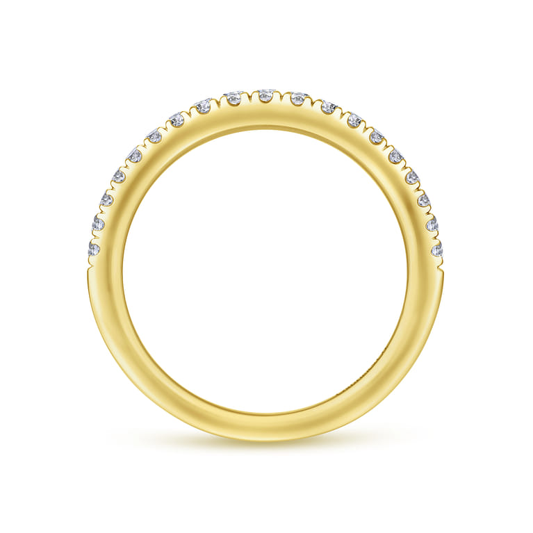 14K Yellow Gold Matching Wedding Band - 0.26 ct - Shot 2