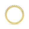 14K Yellow Gold Matching Wedding Band - 0.26 ct