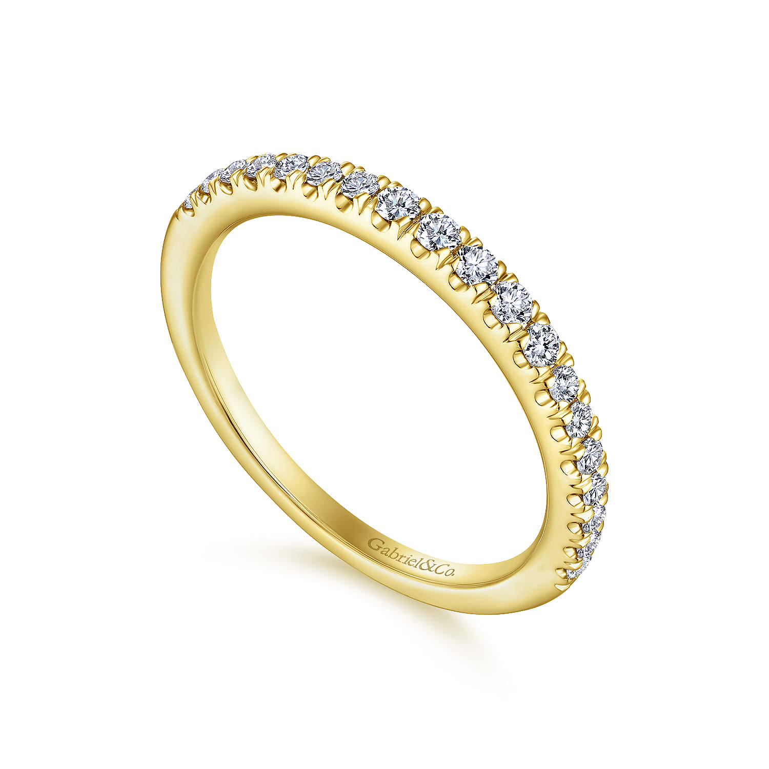 14K Yellow Gold Matching Wedding Band - 0.26 ct - Shot 3