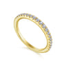 14K Yellow Gold Matching Wedding Band - 0.26 ct