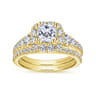 14K Yellow Gold Matching Wedding Band - 0.26 ct