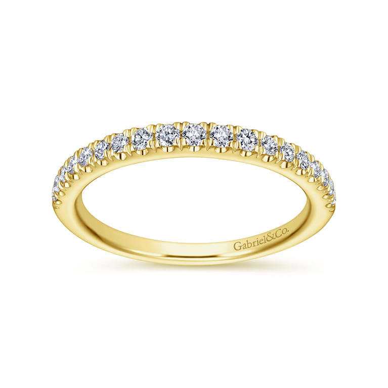 14K Yellow Gold Matching Wedding Band - 0.26 ct - Shot 5