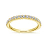 14K Yellow Gold Matching Wedding Band - 0.26 ct