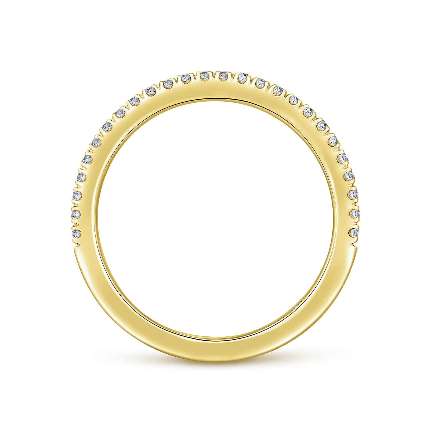 14K Yellow Gold Matching Wedding Band - 0.19 ct - Shot 2