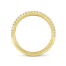 14K Yellow Gold Matching Wedding Band - 0.19 ct