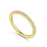 14K Yellow Gold Matching Wedding Band - 0.19 ct