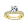 14K Yellow Gold Matching Wedding Band - 0.19 ct