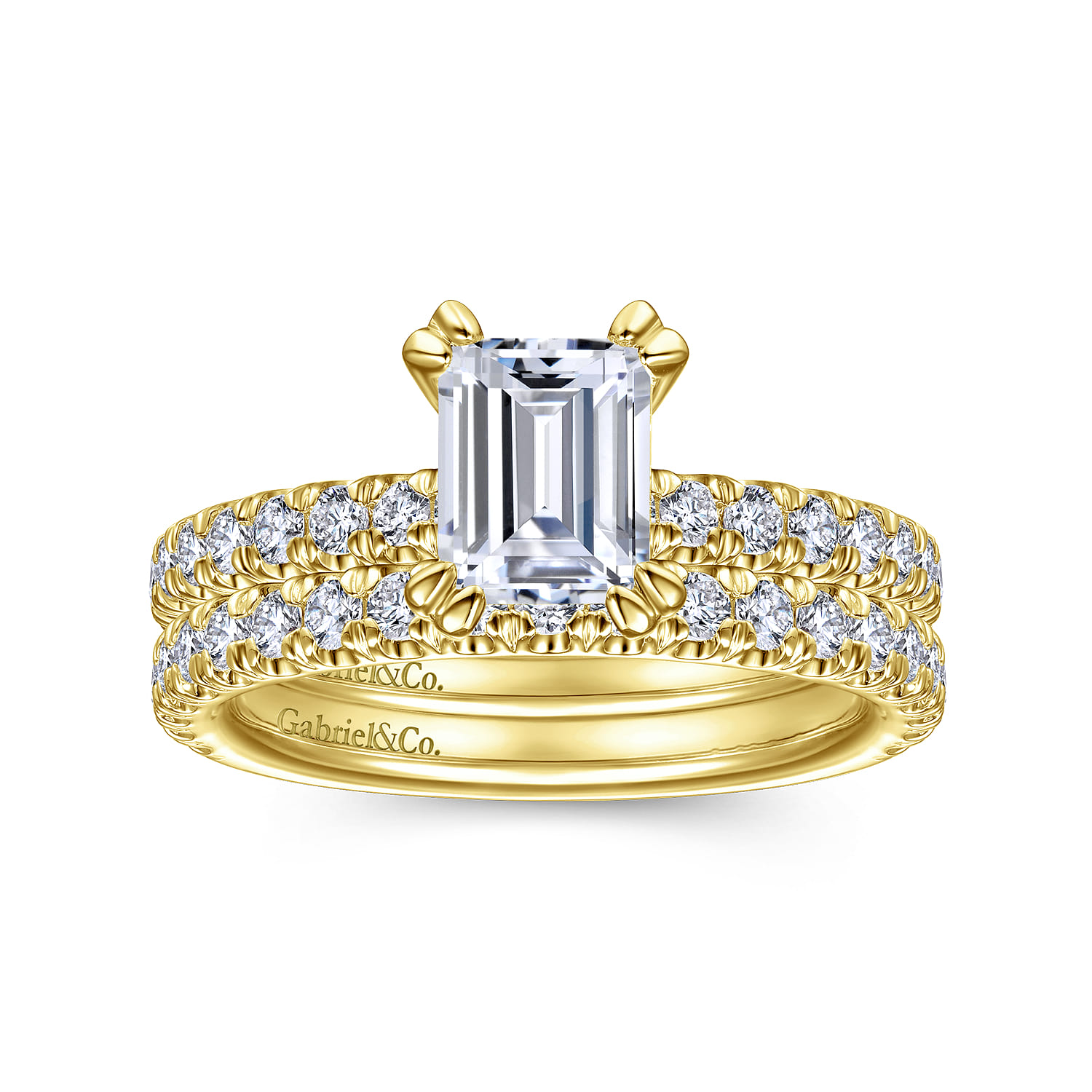 14K Yellow Gold Matching Wedding Band - 0.45 ct - Shot 4