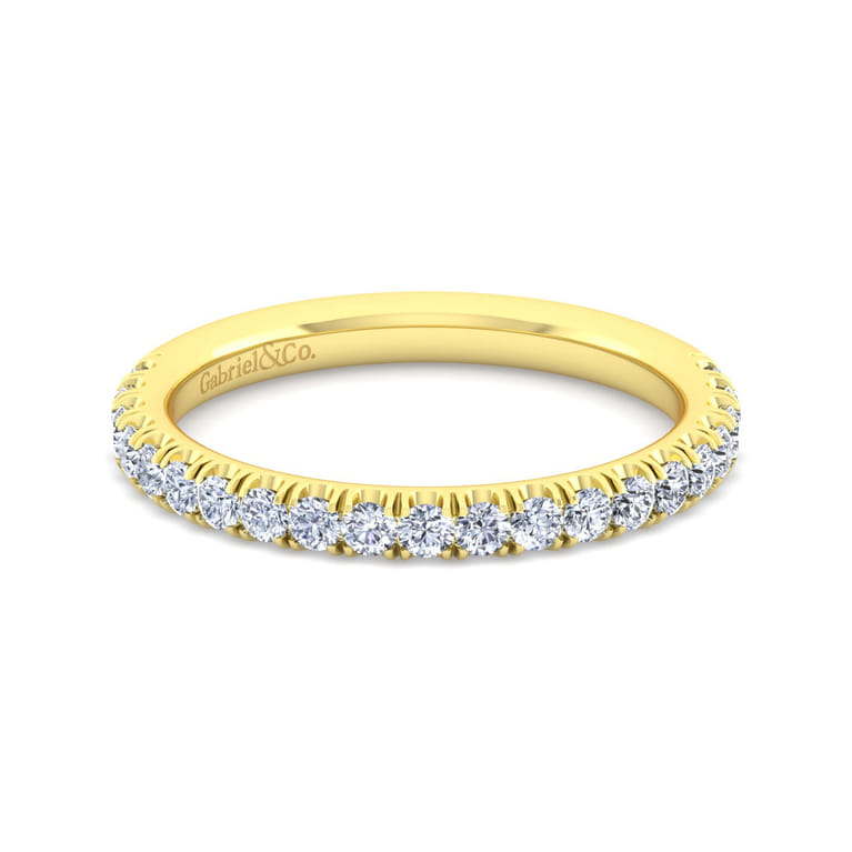 14K Yellow Gold Matching Wedding Band - 0.45 ct - Shot 1