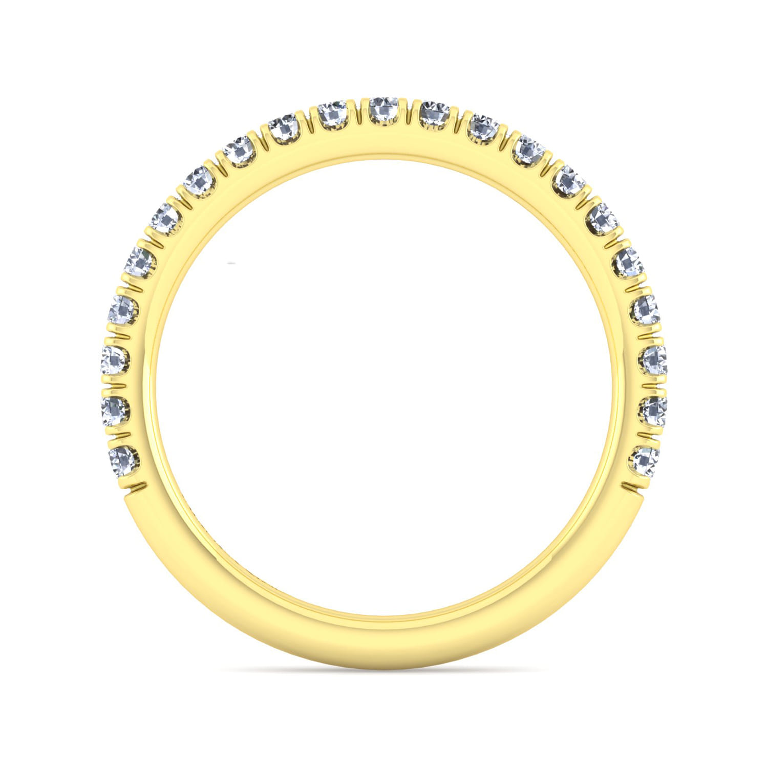 14K Yellow Gold Matching Wedding Band - 0.45 ct - Shot 2