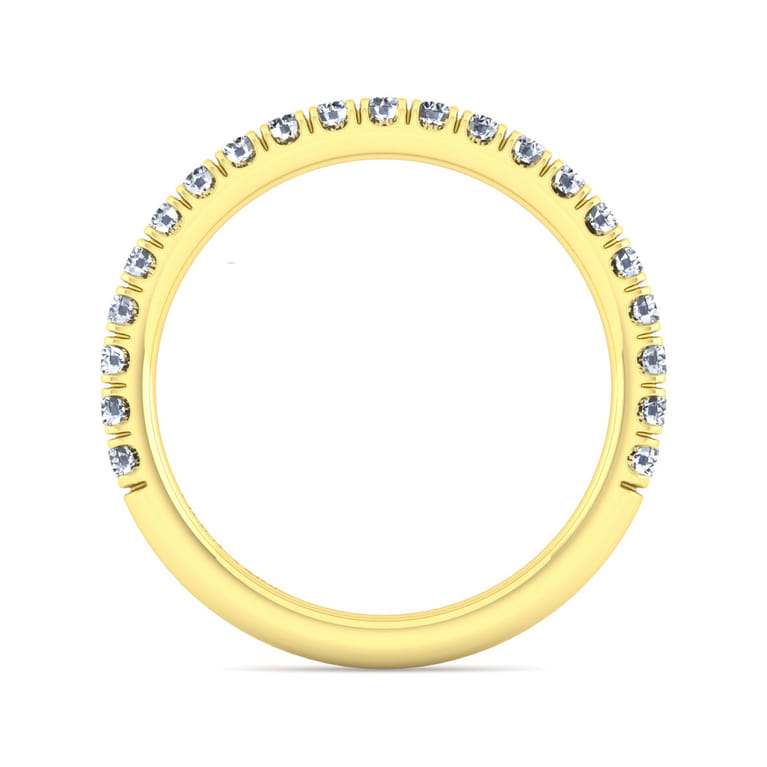 14K Yellow Gold Matching Wedding Band - 0.45 ct - Shot 2