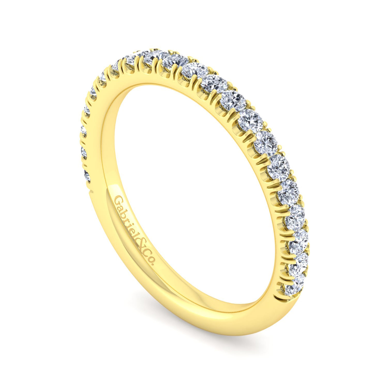 14K Yellow Gold Matching Wedding Band - 0.45 ct - Shot 3