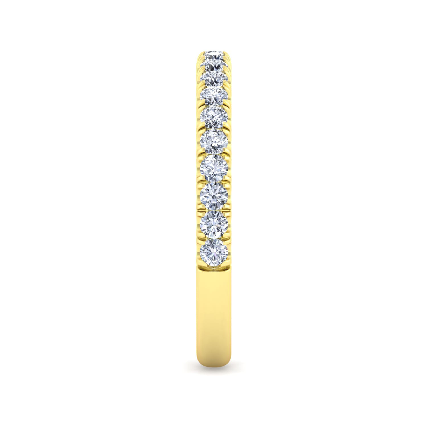14K Yellow Gold Matching Wedding Band - 0.45 ct - Shot 5