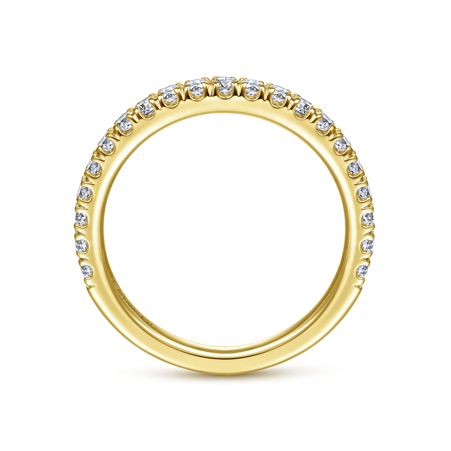 14K Yellow Gold Matching Wedding Band - 0.45 ct - Shot 2