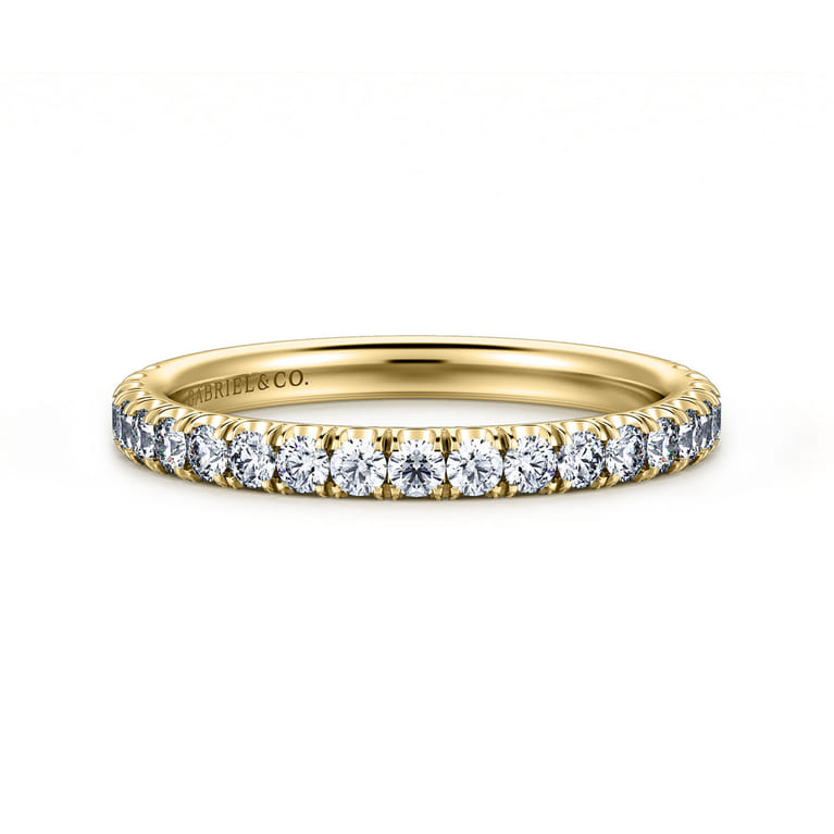 14K Yellow Gold Matching Wedding Band - 0.45 ct - Shot 1
