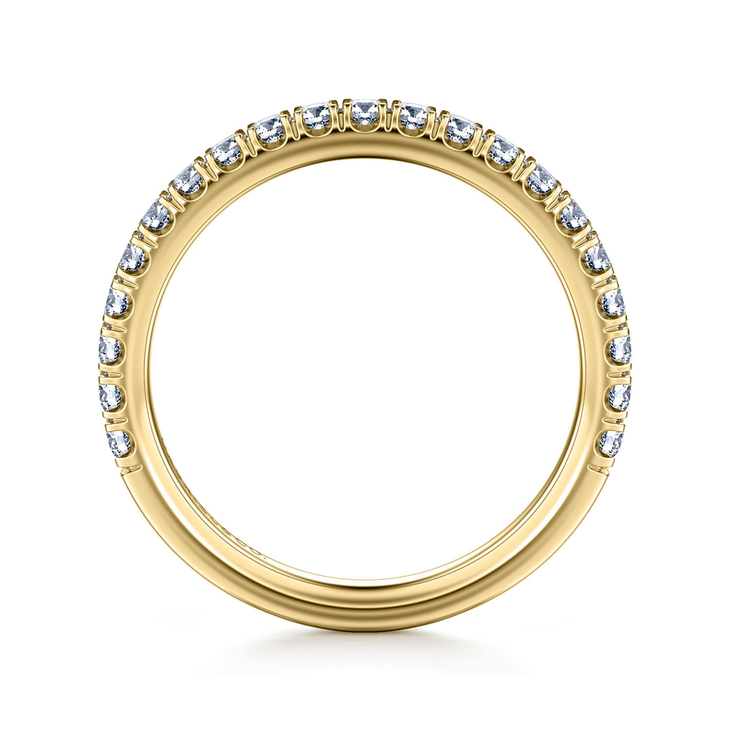 14K Yellow Gold Matching Wedding Band - 0.45 ct - Shot 2