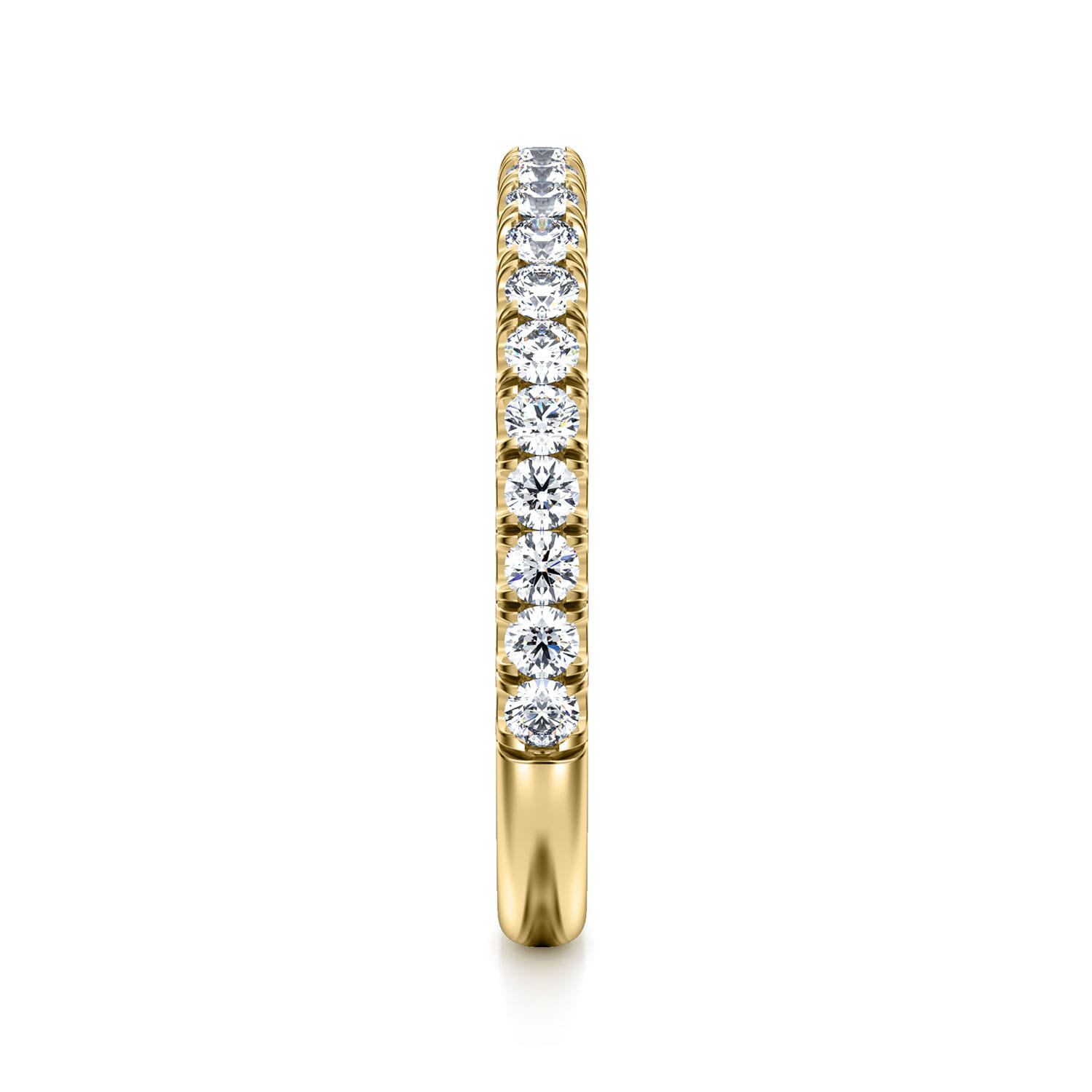 14K Yellow Gold Matching Wedding Band - 0.45 ct - Shot 4