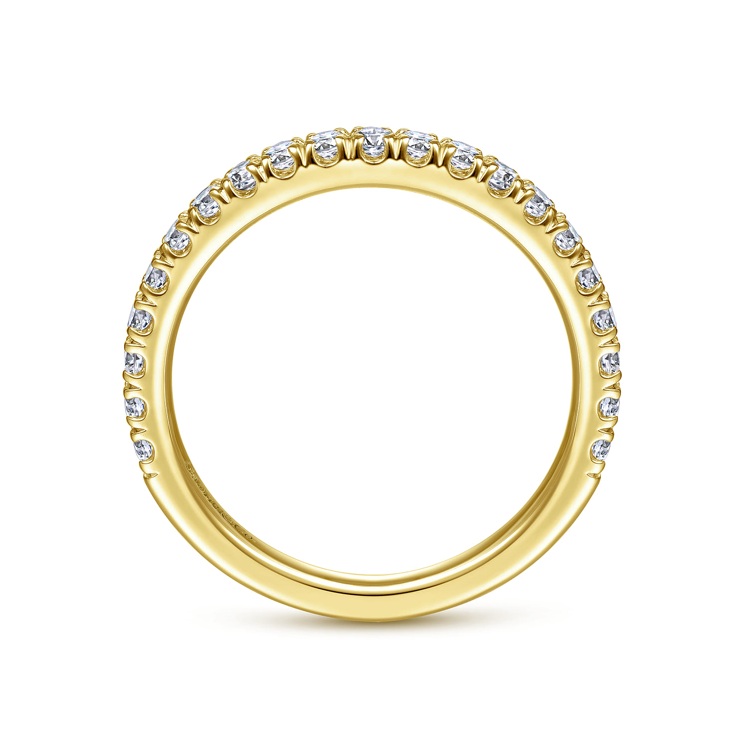 14K Yellow Gold Matching Wedding Band - 0.45 ct - Shot 2