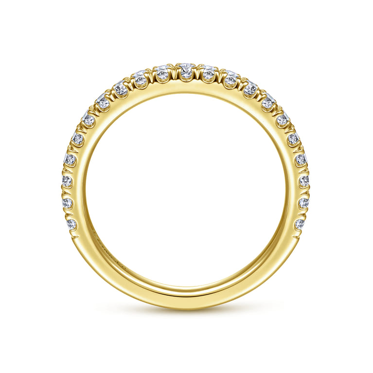 14K Yellow Gold Matching Wedding Band - 0.45 ct - Shot 2
