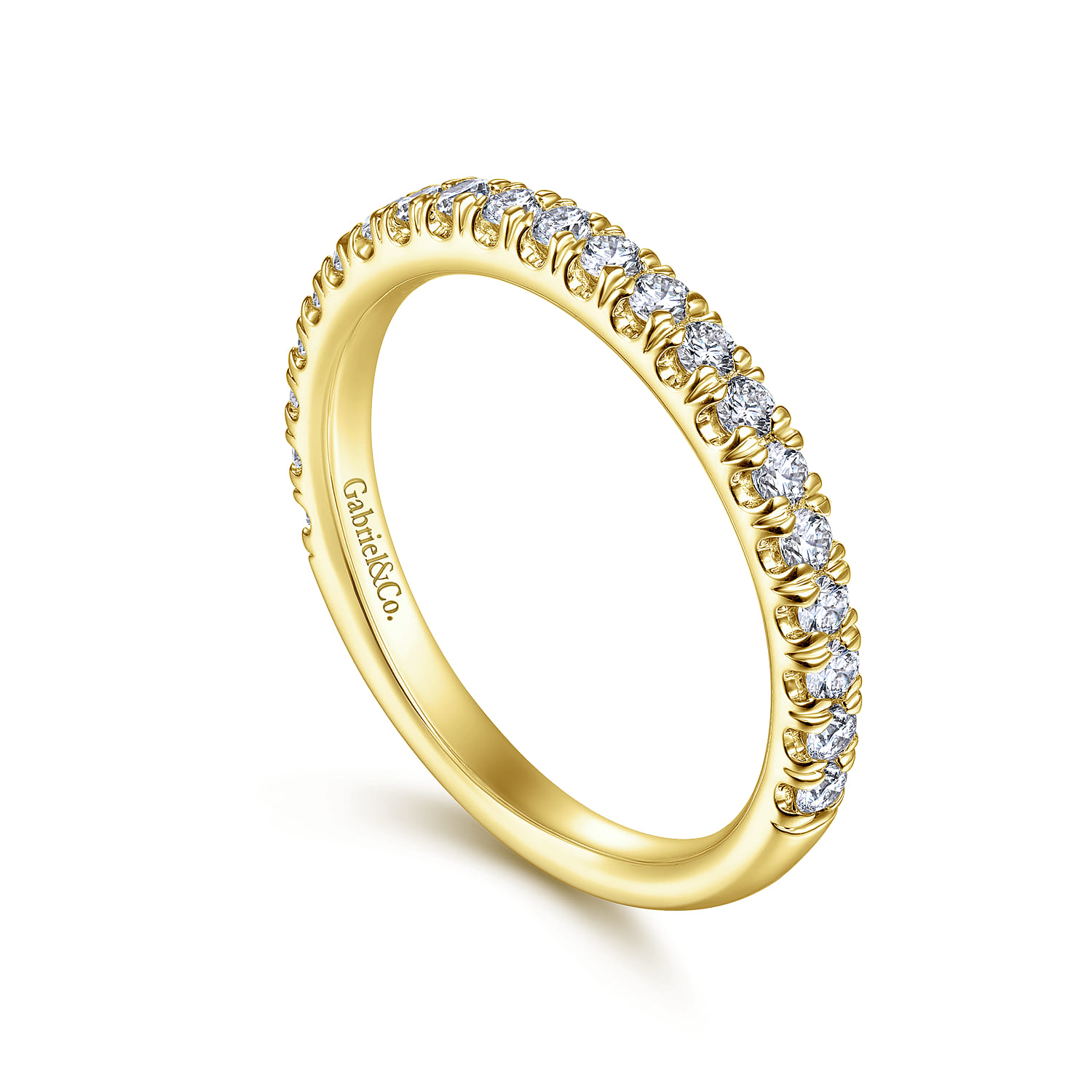 14K Yellow Gold Matching Wedding Band - 0.45 ct - Shot 3