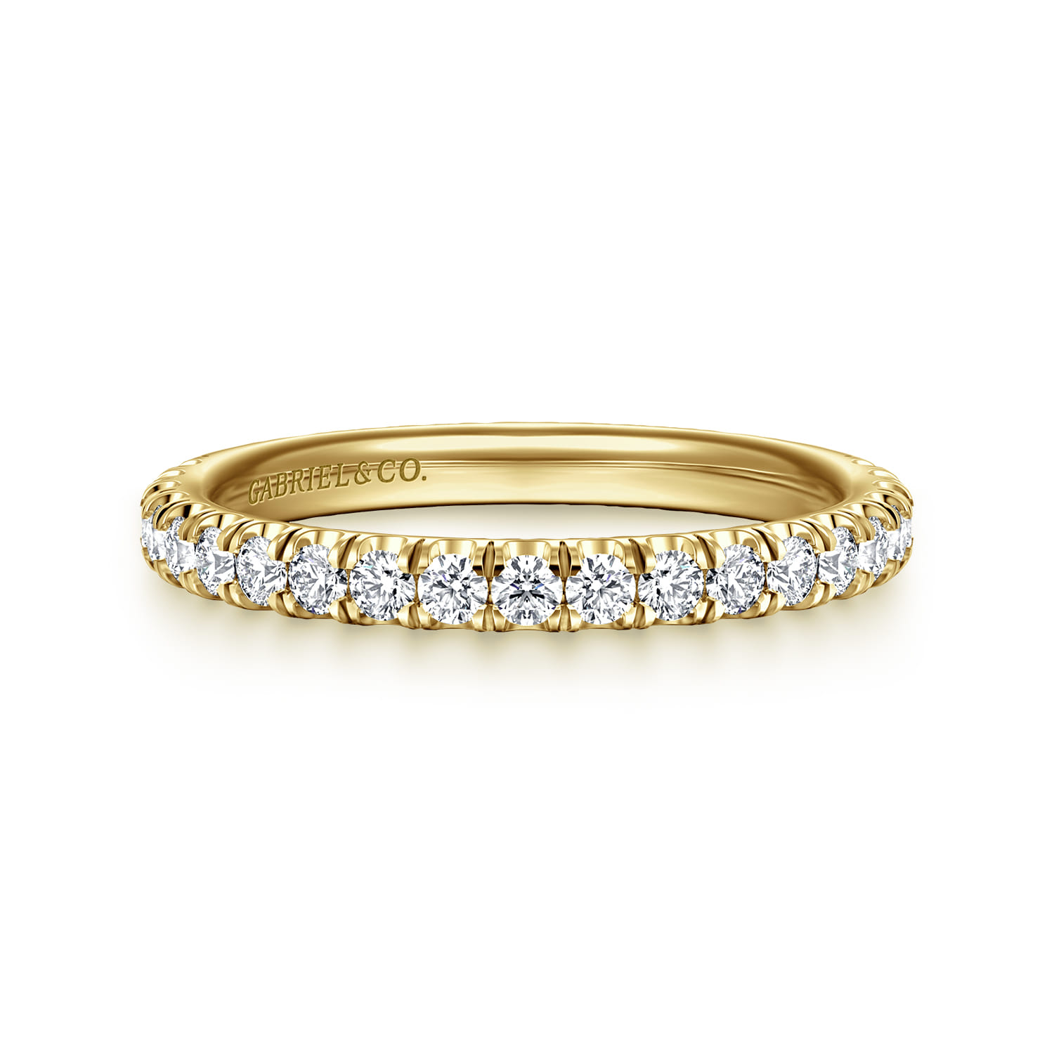 14K Yellow Gold Matching Wedding Band - 0.45 ct - Shot 1