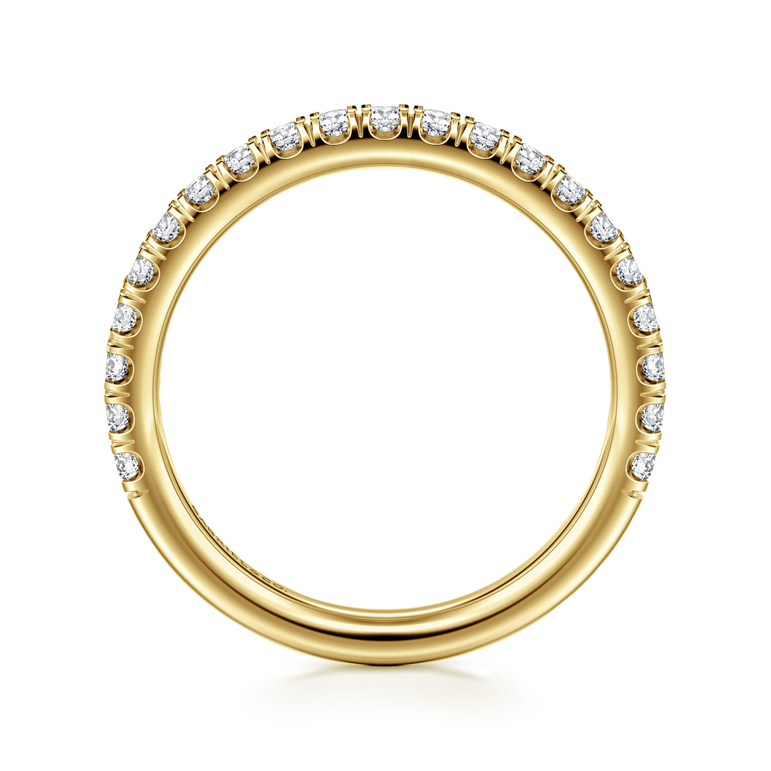 14K Yellow Gold Matching Wedding Band - 0.45 ct - Shot 2