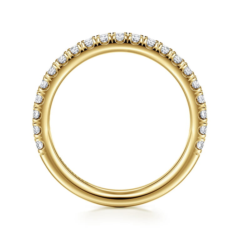 14K Yellow Gold Matching Wedding Band - 0.45 ct - Shot 2