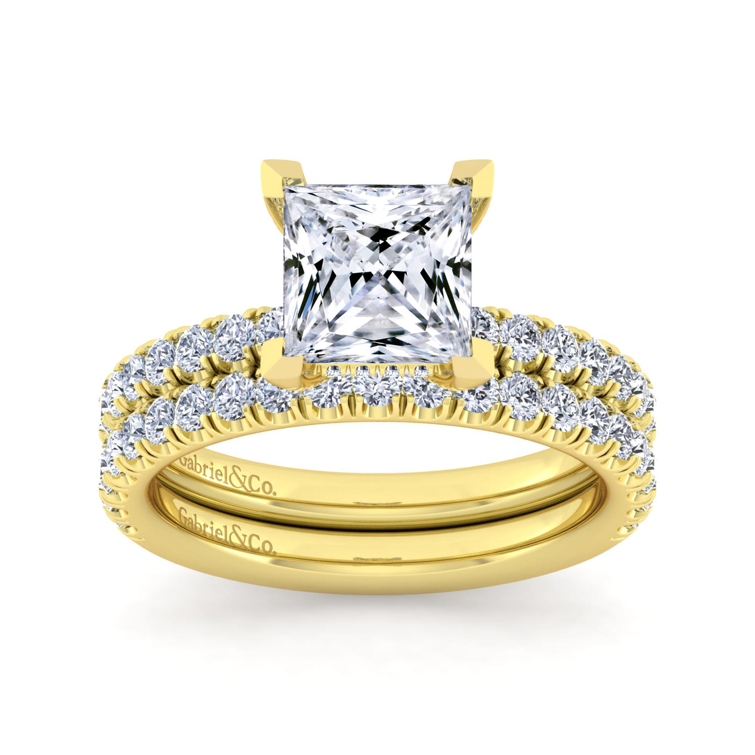 14K Yellow Gold Matching Wedding Band - 0.45 ct - Shot 4